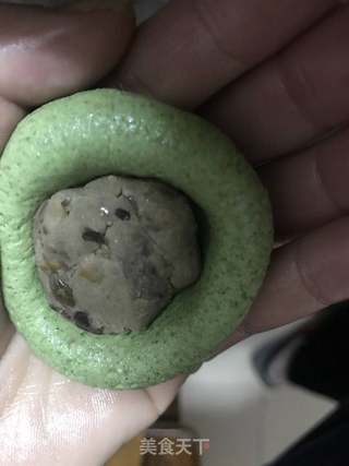 清明粿艾叶青团的做法步骤:8
