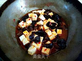 木耳黄瓜烧豆腐的做法步骤:9