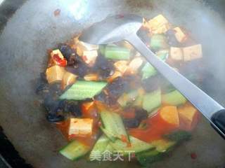 木耳黄瓜烧豆腐的做法步骤:10