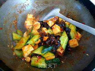 木耳黄瓜烧豆腐的做法步骤:11