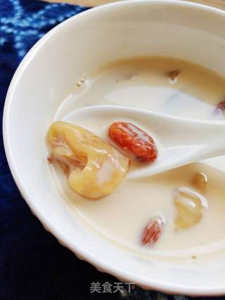 花胶炖牛奶的做法步骤:7