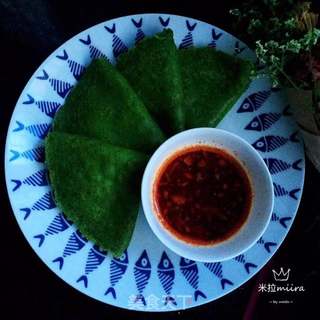 菠菜饼蘸汁的做法步骤:9