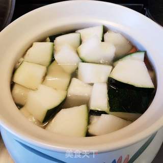 冬瓜山药汤的做法步骤:6