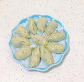 时令蔬菜  苔菜烫面蒸饺的做法步骤：12
