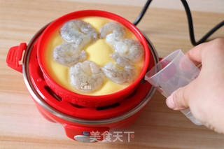 虾仁鸡蛋羹的做法步骤:9