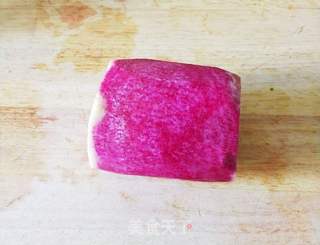 果醋心里美的做法步骤：1