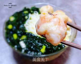 虾滑海菜面的做法步骤:11