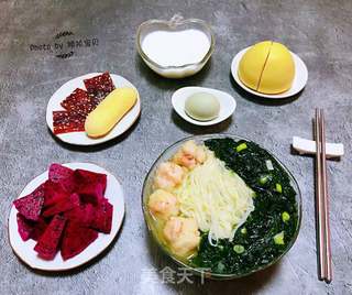 虾滑海菜面的做法步骤:12