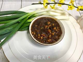 春葱蘸肉酱的做法步骤:14