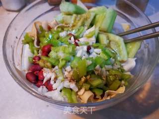 黄瓜拌干豆腐(千张)的做法步骤:7