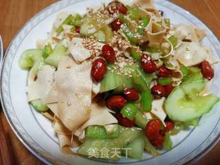 黄瓜拌干豆腐(千张)的做法步骤:11