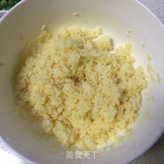 菠萝培根五彩饭的做法步骤:9