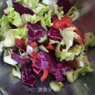 油醋汁拌时蔬的做法步骤:5