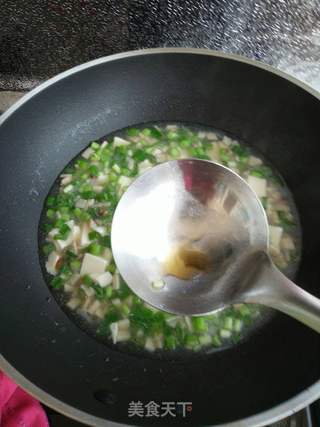 杏鲍菇豆腐羹的做法步骤:15