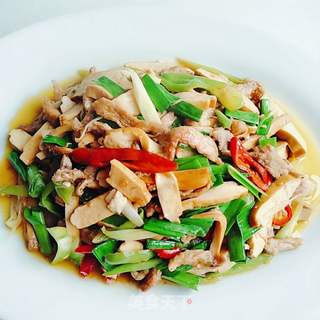 豆干炒肉的做法步骤:13