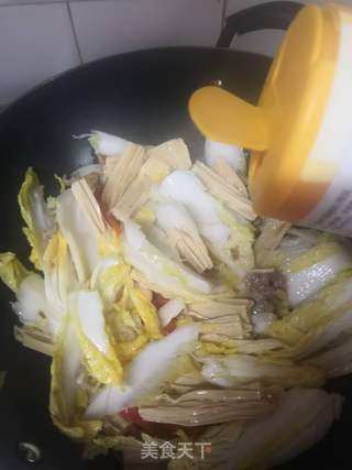 腐竹炒娃娃菜的做法步骤:8
