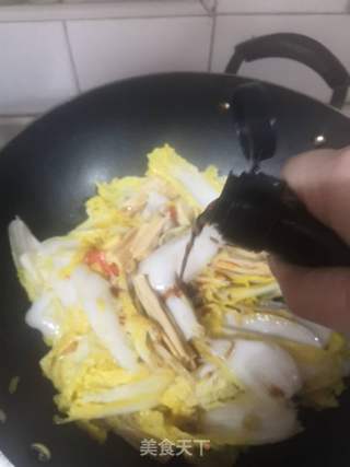 腐竹炒娃娃菜的做法步骤:9