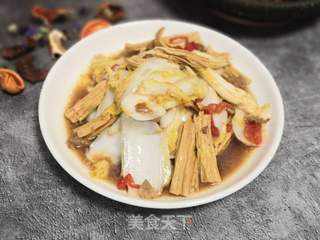 腐竹炒娃娃菜的做法步骤:11