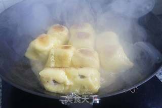 香煎东北粘豆包的做法步骤:4