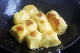 香煎东北粘豆包的做法步骤:5