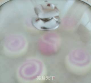 紫薯云卷馒头的做法步骤:10