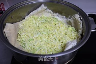 玉米面蒸圆白菜的做法步骤：5