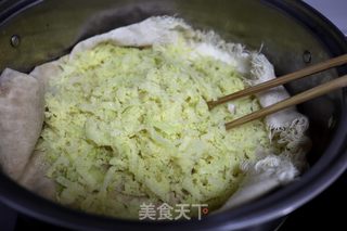 玉米面蒸圆白菜的做法步骤：7