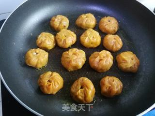 青菜菌菇生煎包的做法步骤:7