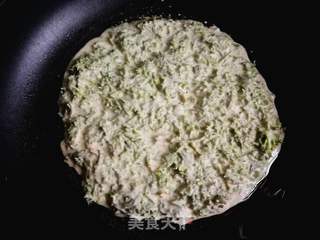 米米蒿煎饼的做法步骤:8