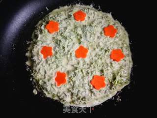 米米蒿煎饼的做法步骤:9