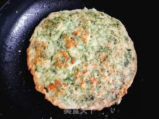 米米蒿煎饼的做法步骤:10