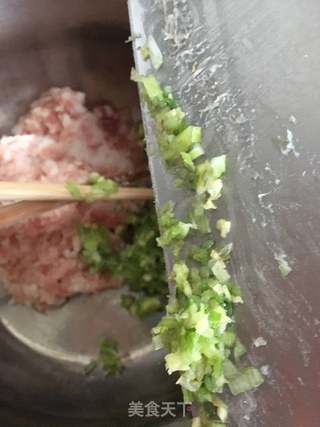 “野菜”荠菜白菜扇贝丁饺子的做法步骤:11