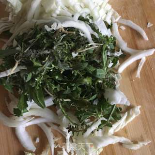 “野菜”荠菜白菜扇贝丁饺子的做法步骤:16