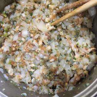 “野菜”荠菜白菜扇贝丁饺子的做法步骤:19