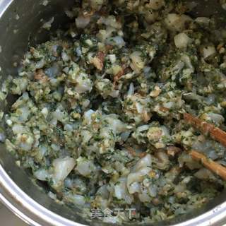 “野菜”荠菜白菜扇贝丁饺子的做法步骤:21