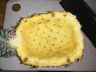 菠萝炒饭的做法步骤:3