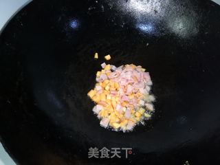 菠萝炒饭的做法步骤:6