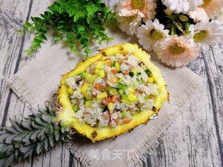 菠萝炒饭的做法步骤:14