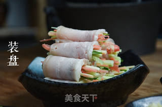 蒜泥白肉卷的做法步骤:6