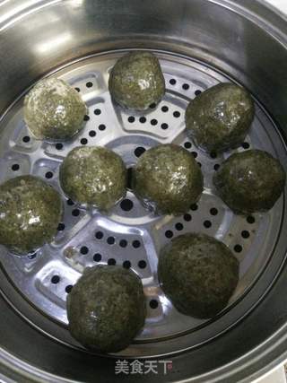 红豆沙青团的做法步骤：14