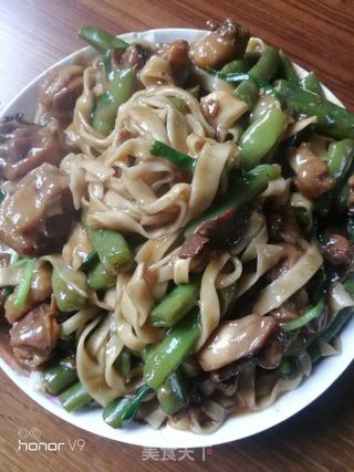 鸡肉豆角焖面的做法步骤:15