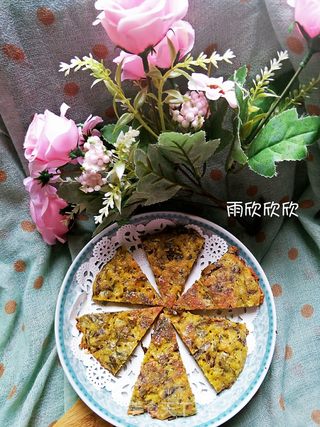 椿芽鸡蛋煎饼的做法步骤:10