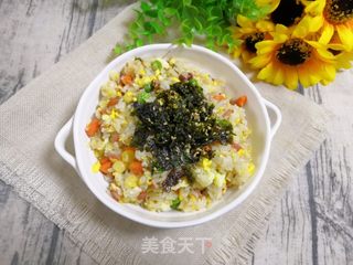 玉米豌豆火腿炒饭的做法步骤:16