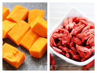 打开味蕾的南瓜枸杞黄小米粥,养好你的胃的做法步骤:3
