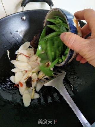 荷兰豆炒山药的做法步骤:8