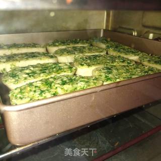 蒜香馒头片的做法步骤:7