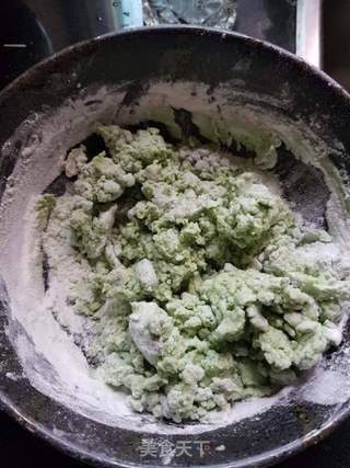 肉松青团的做法步骤：2