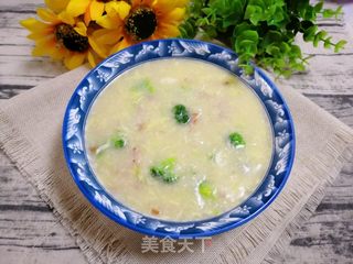 西兰花火腿疙瘩汤的做法步骤:15