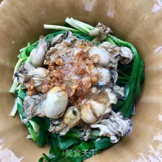 韭菜拌牡蛎的做法步骤:17