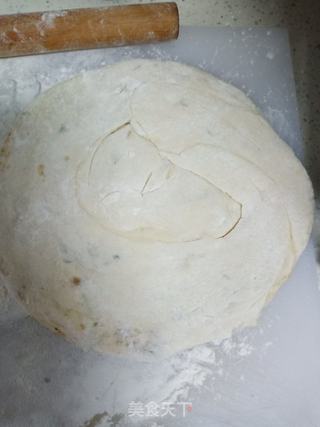 葱花发面饼的做法步骤:7